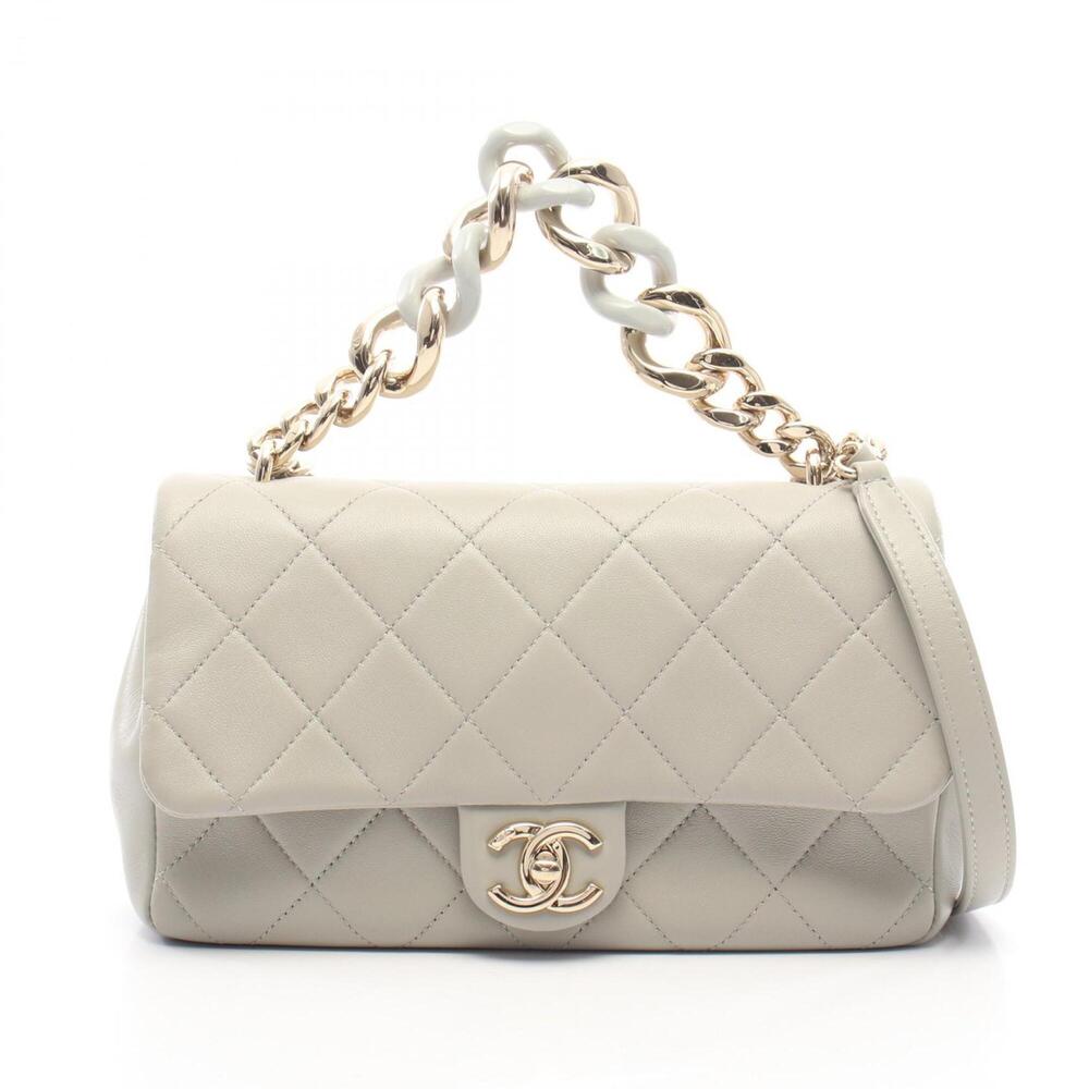 Chanel Large Flap Handbag, Matelassé, Combination Hardware, 2-Way Shoulder Ba...